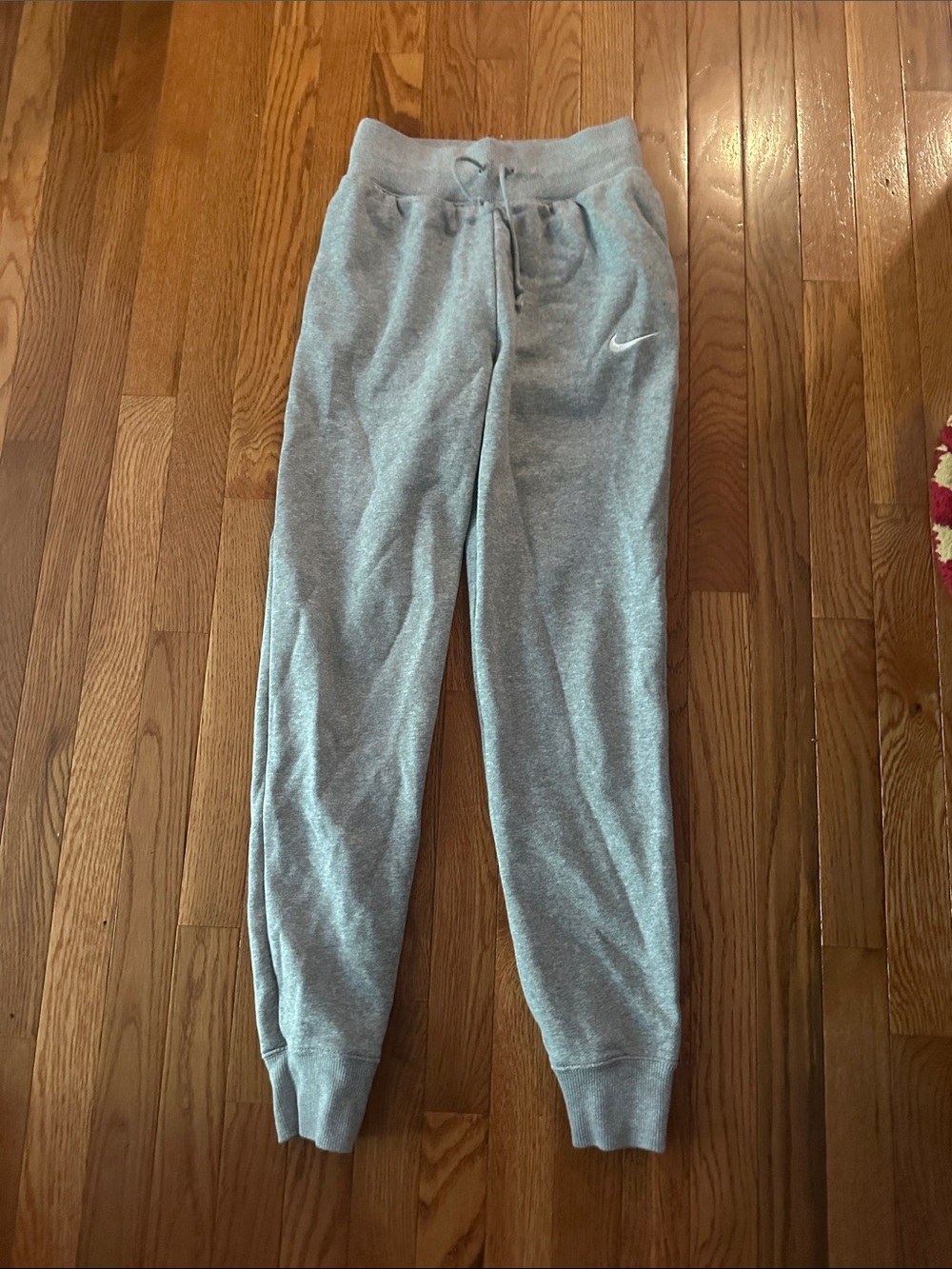 Nike Youth Gray Drawstring Fleece Joggers
